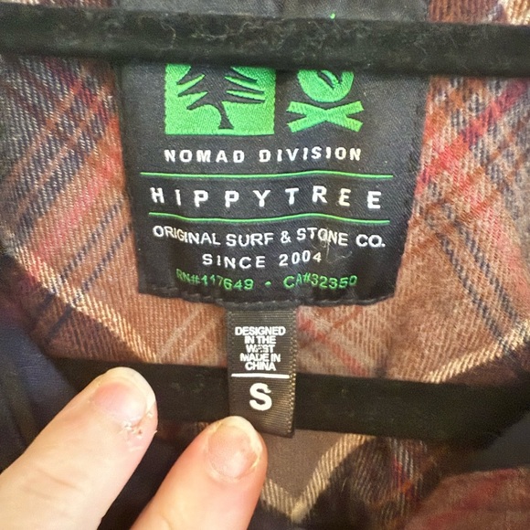 Hippy tree nomad division long sleeve flannel - Picture 5 of 5